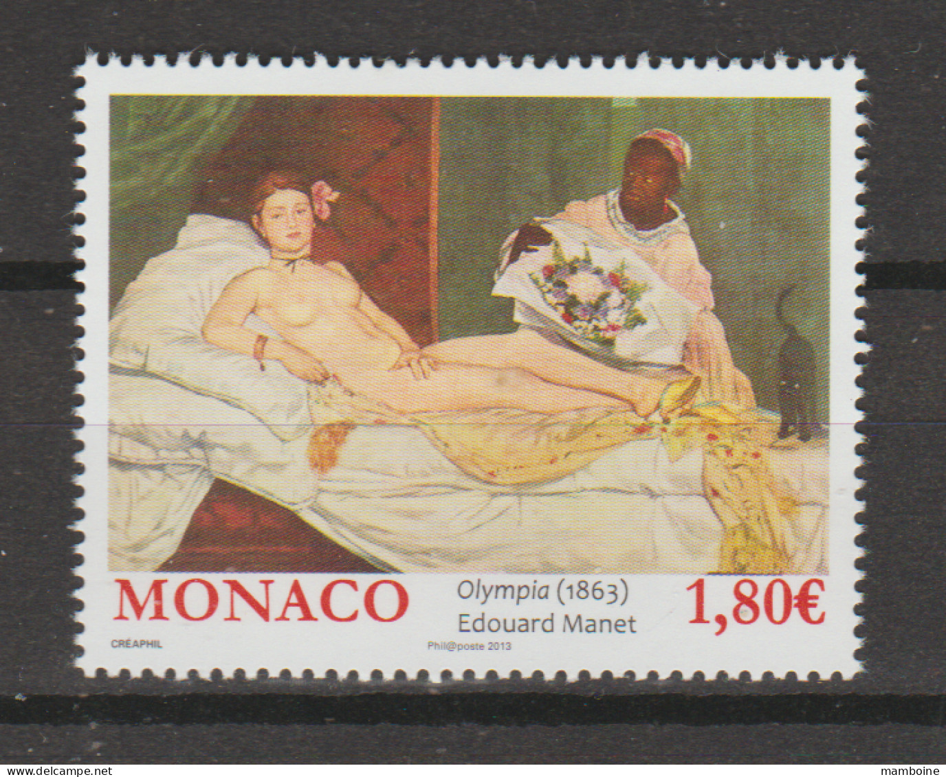 Monaco  2012    N° 2857 Neuf X X  MNH  E. .Manet - Unused Stamps