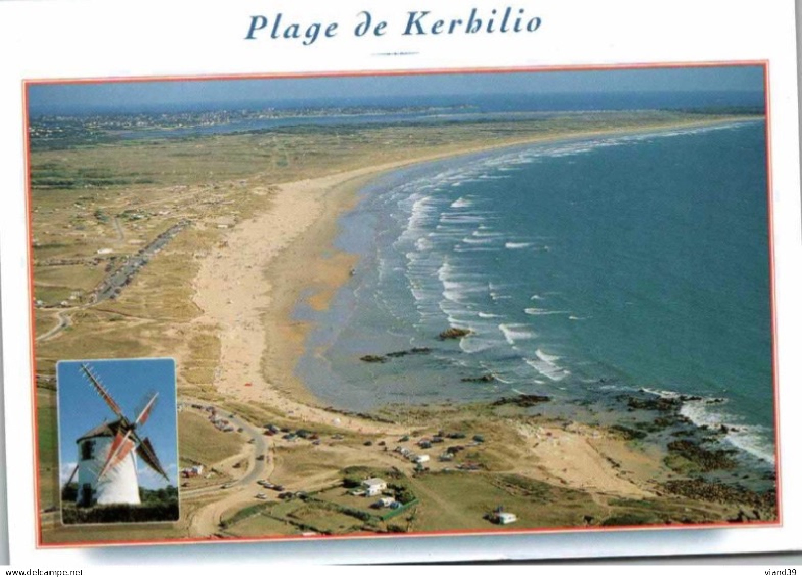 ERDEVEN. -  Plage De Kerhilio, Le Moulin De Narbor. -  Cachet De La Poste Juillet 2002 - Erdeven