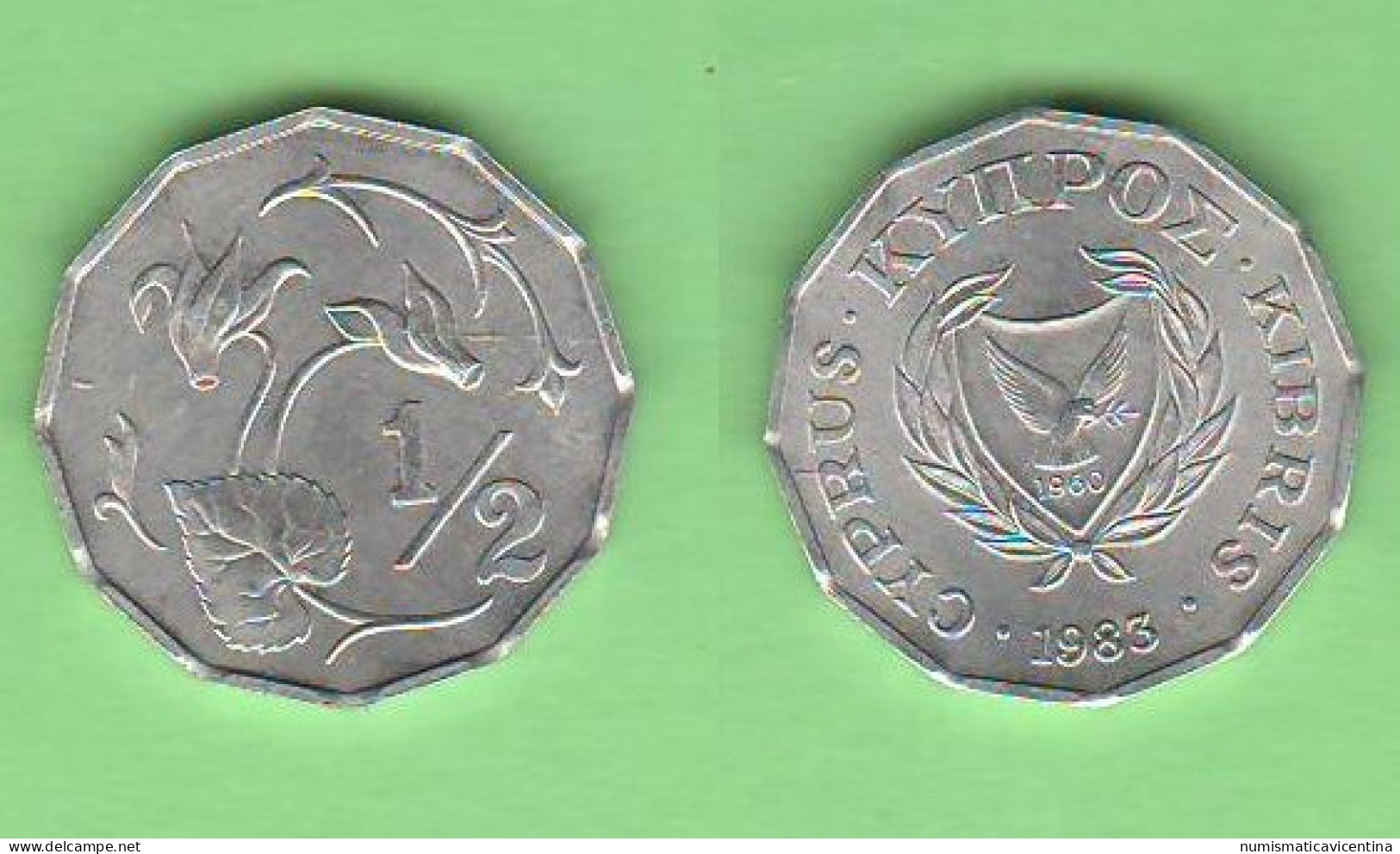 Cipro 1/2 Cent 1983 Cyprus Chipre Chypre - Cyprus