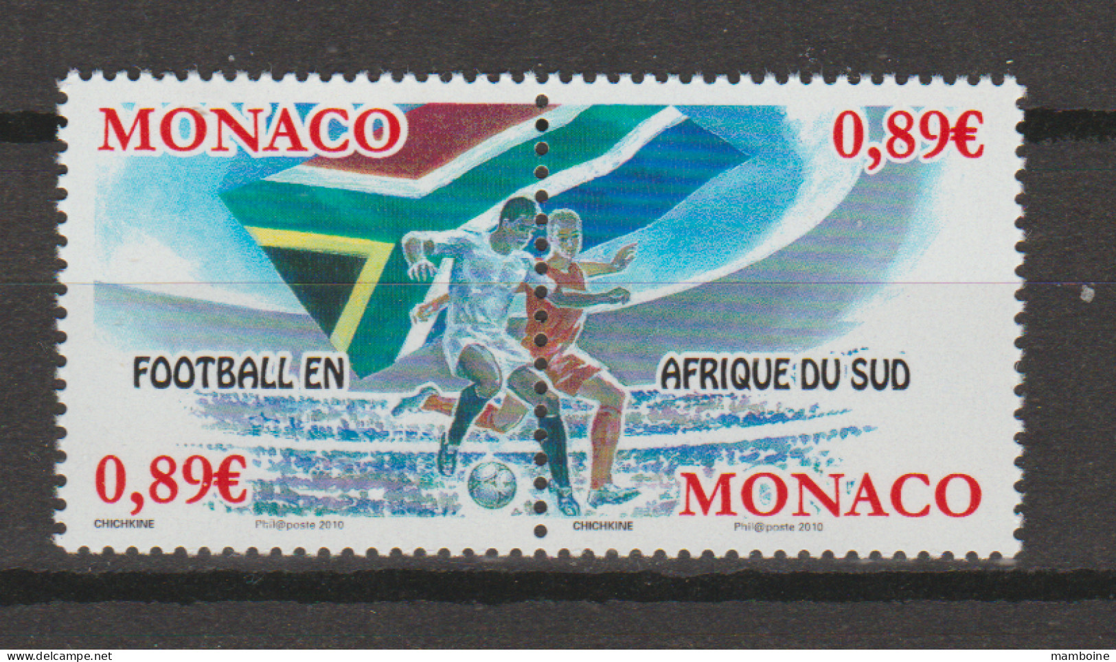 Monaco  2011    N° 2724 / 25  Neuf X X  MNH  Football - Unused Stamps