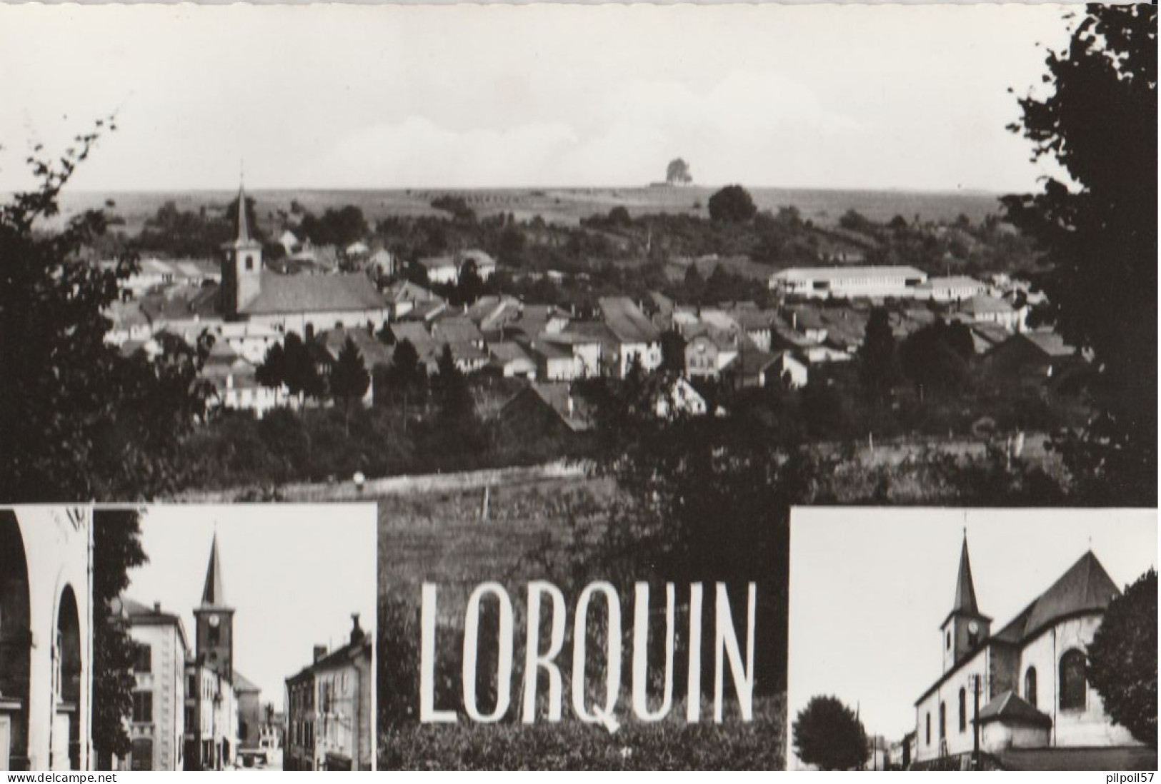 57 - LORQUIN - Vue Générale - Rue Principale - L'Eglise (CPSM 10,5X15) - Lorquin