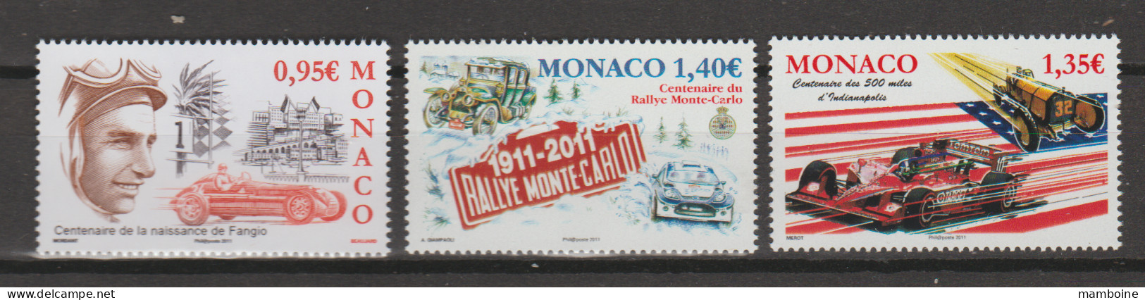 Monaco  2011    N° 2759 / 61  Neuf X X  MNH  Rallye - Unused Stamps