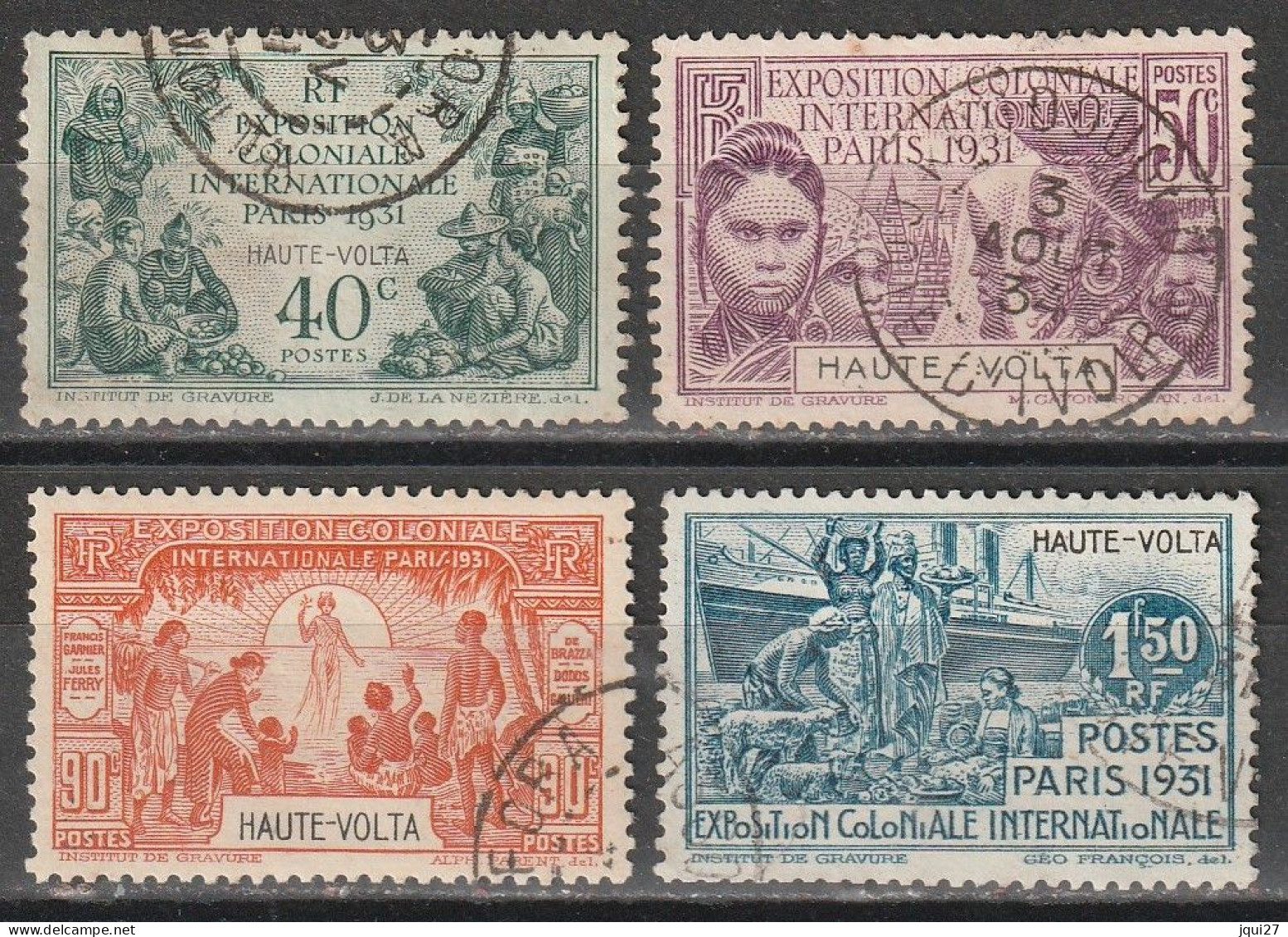 Haute-Volta N° 66 - 69 Exposition Coloniale 1931 - Used Stamps