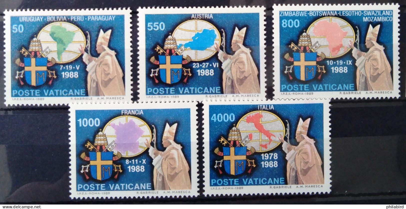 VATICAN                          N° 867/871                        NEUF** - Unused Stamps