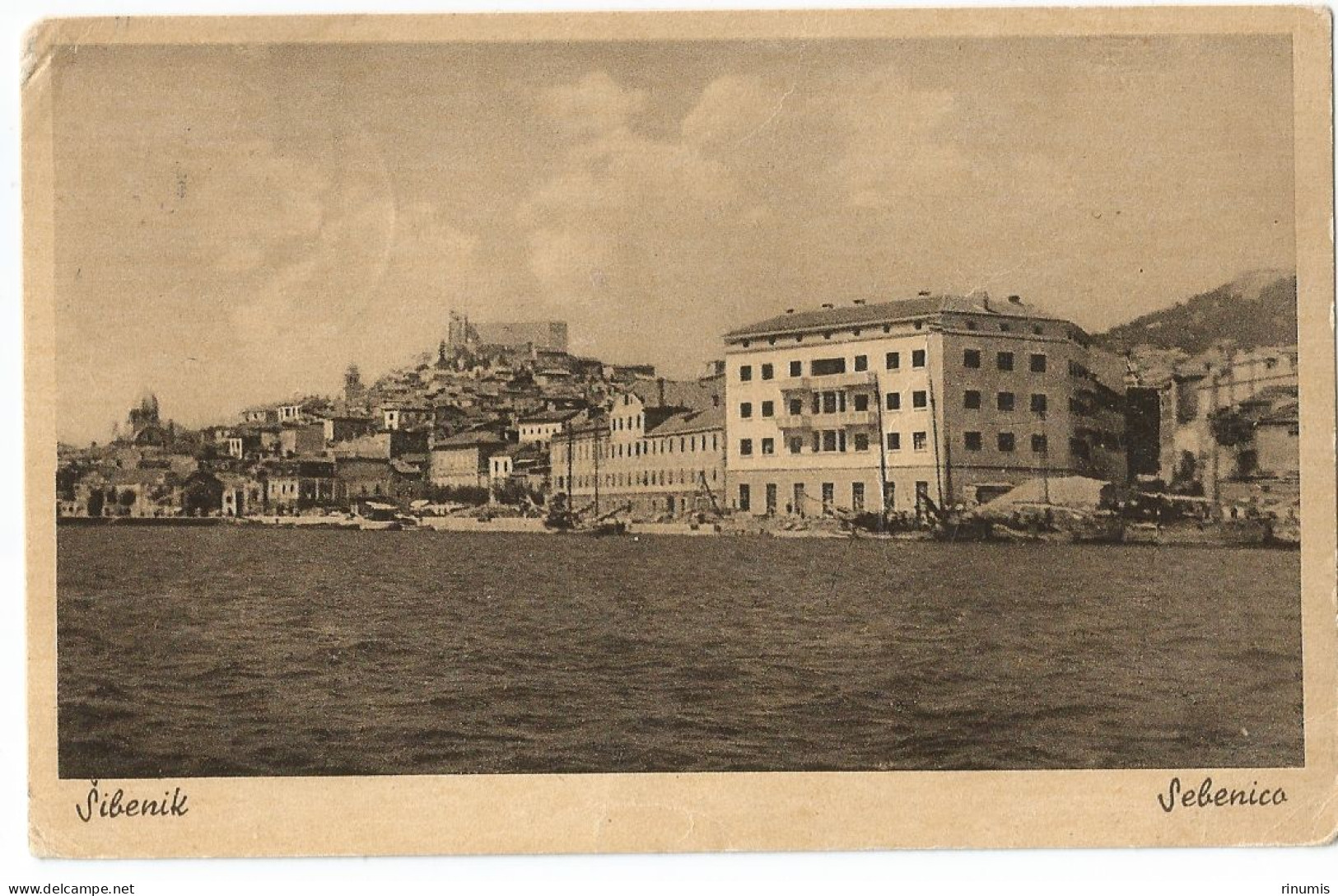 Šibenik Italian WWII Edition Panorama Used 1947 - Croacia