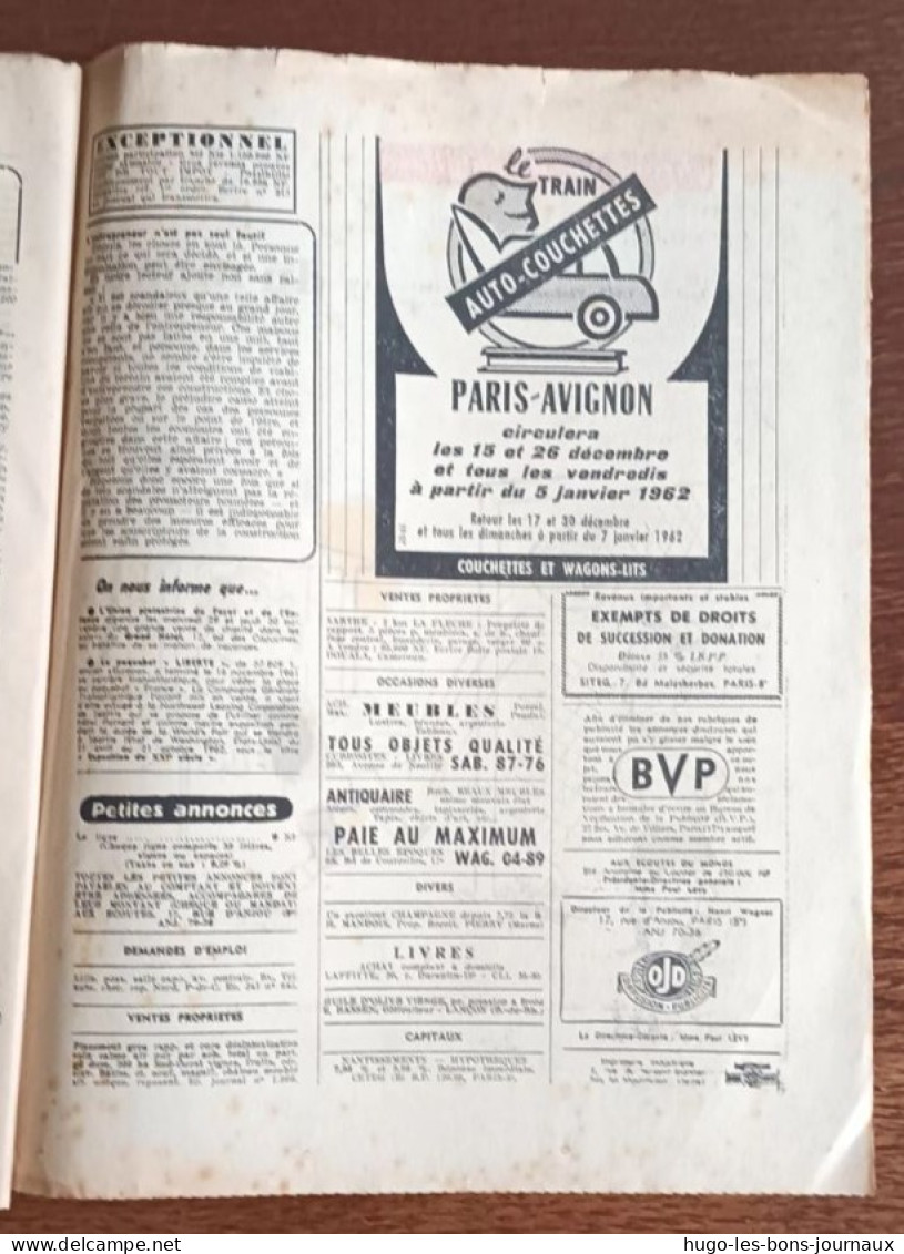 Aux écoutes Du Monde N°1949_ 24 Novembre 1961_deuxième édition Après Saisie_ La Grève De Mardi : Plus Qu'une "péripétie" - 1950 à Nos Jours