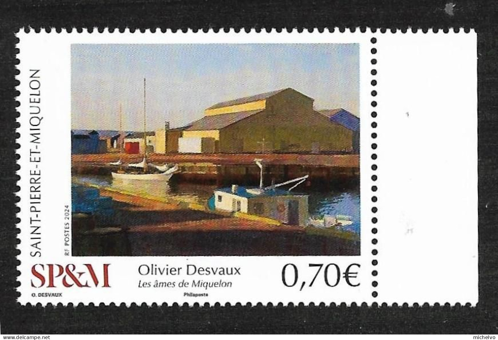 SP & M 2024 - Les âmes De Miquelon (Olivier Desvaux) ** - Unused Stamps