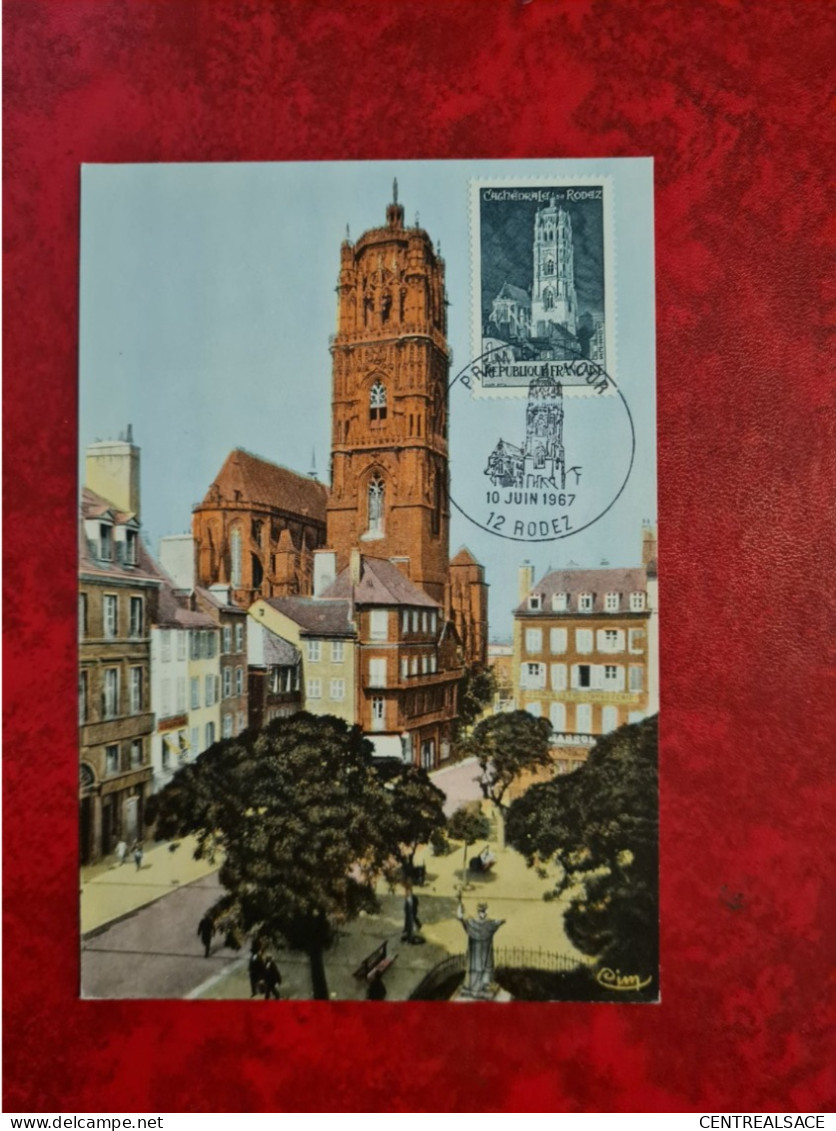 FDC 1967 MAXI RODEZ LA CATHEDRALE - Zonder Classificatie