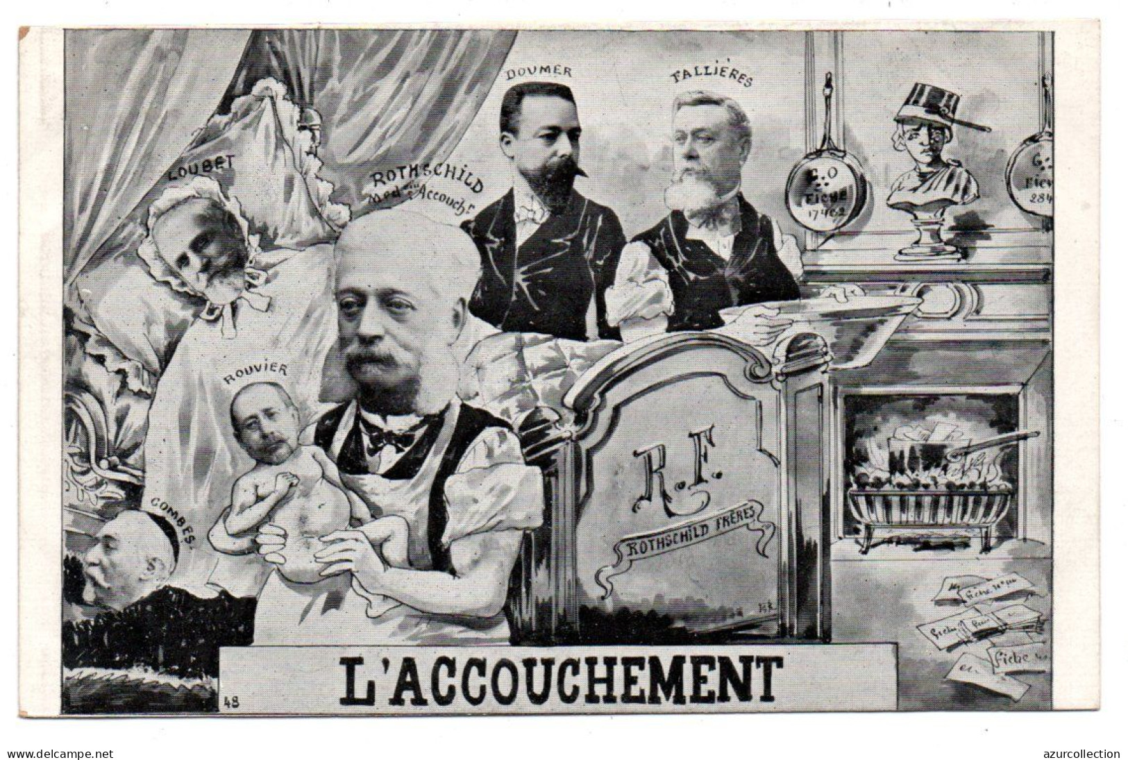 Mr Rothschild. L' Accouchement - Satira