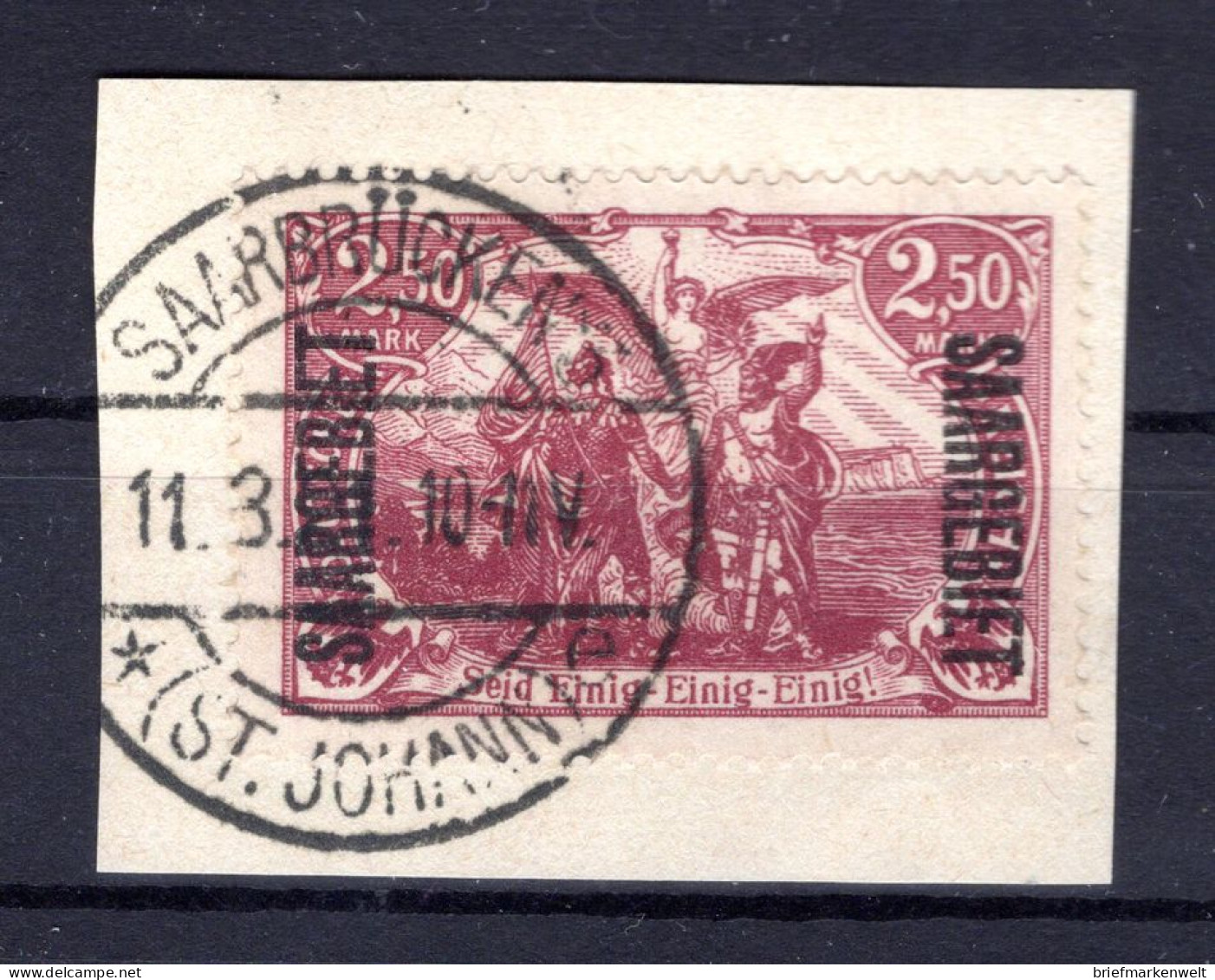 Saar 43d Herrlich Auf Gest. Luxusbriefstück BPP 65EUR (K4686 - Storia Postale