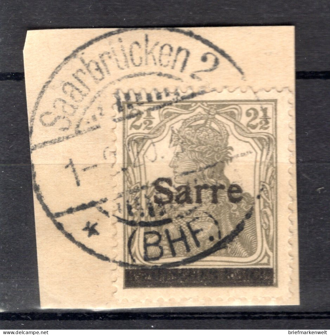 Saar 2Ia Herrlich Auf Gest. Luxusbriefstück BPP 35EUR (80119 - Storia Postale