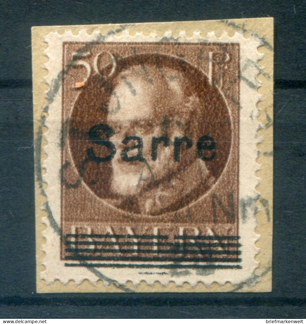 Saar 25 PFAI ABART Gest. Luxusbriefstück BPP (L4603 - Storia Postale