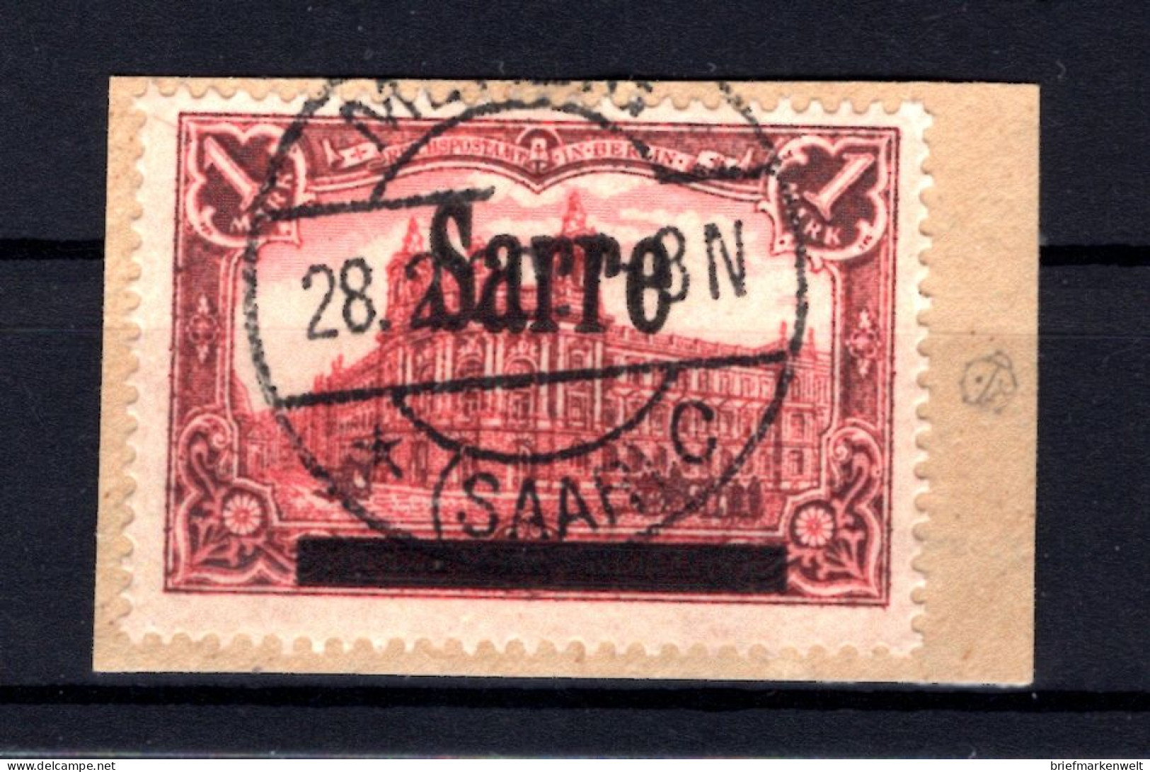 Saar 17AII Herrlich Auf Gest. Luxusbriefstück BPP 100EUR (L6939 - Storia Postale