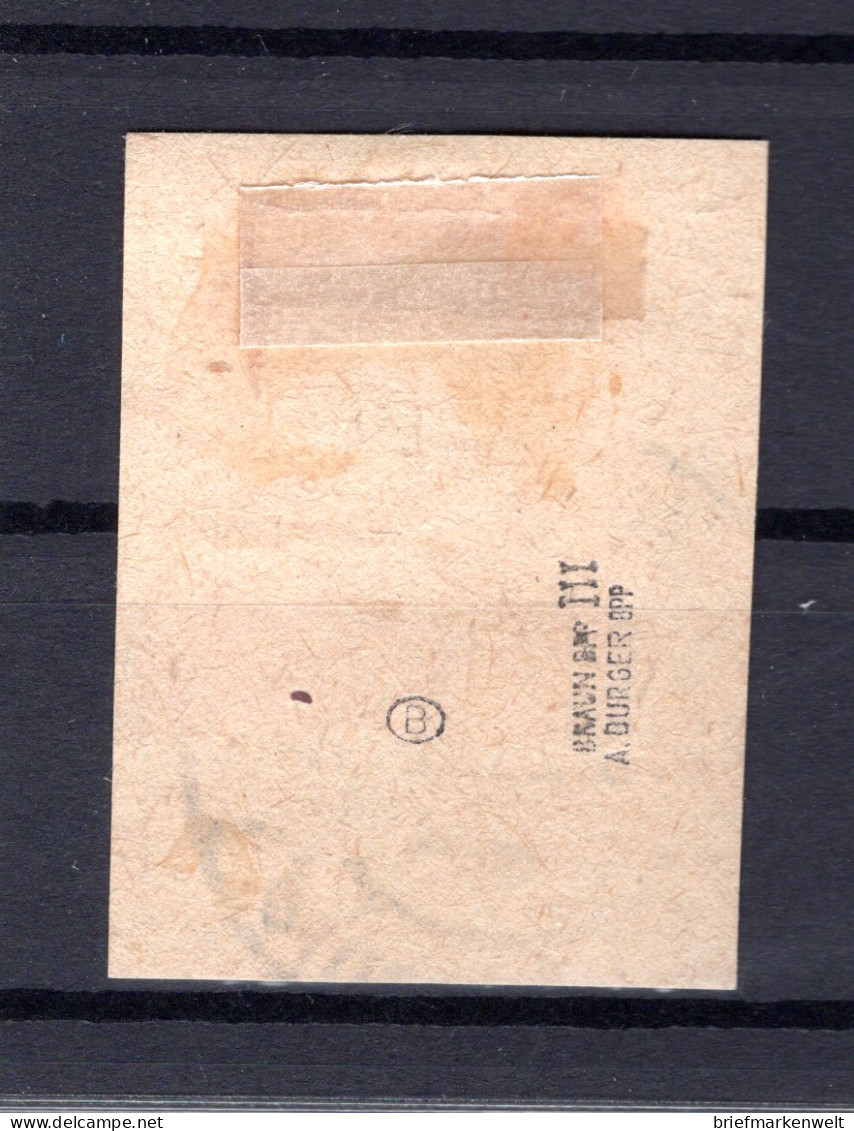Saar 16III Herrlich Auf Gest. Luxusbriefstück BPP 380EUR (16957 - Covers & Documents