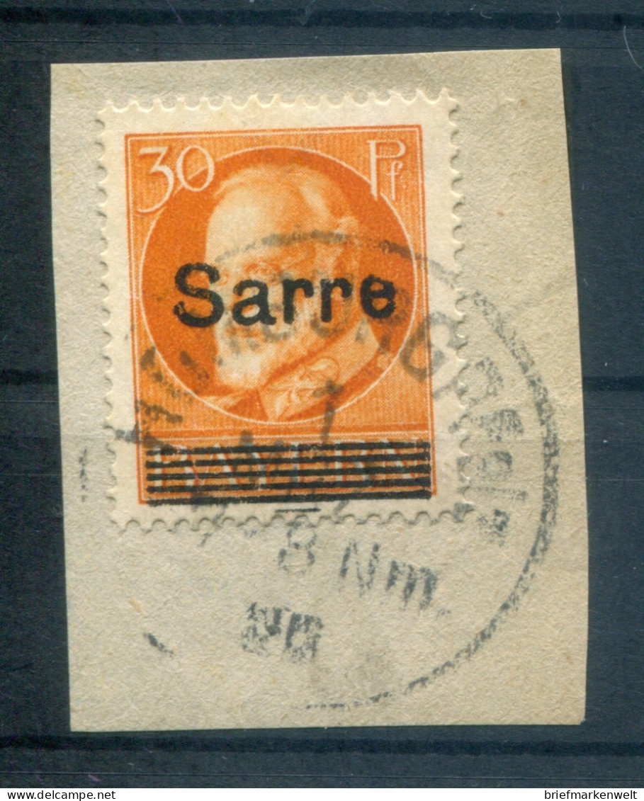 Saar 23 PFK ABART Gest. Luxusbriefstück 80EUR (L4614 - Cartas & Documentos