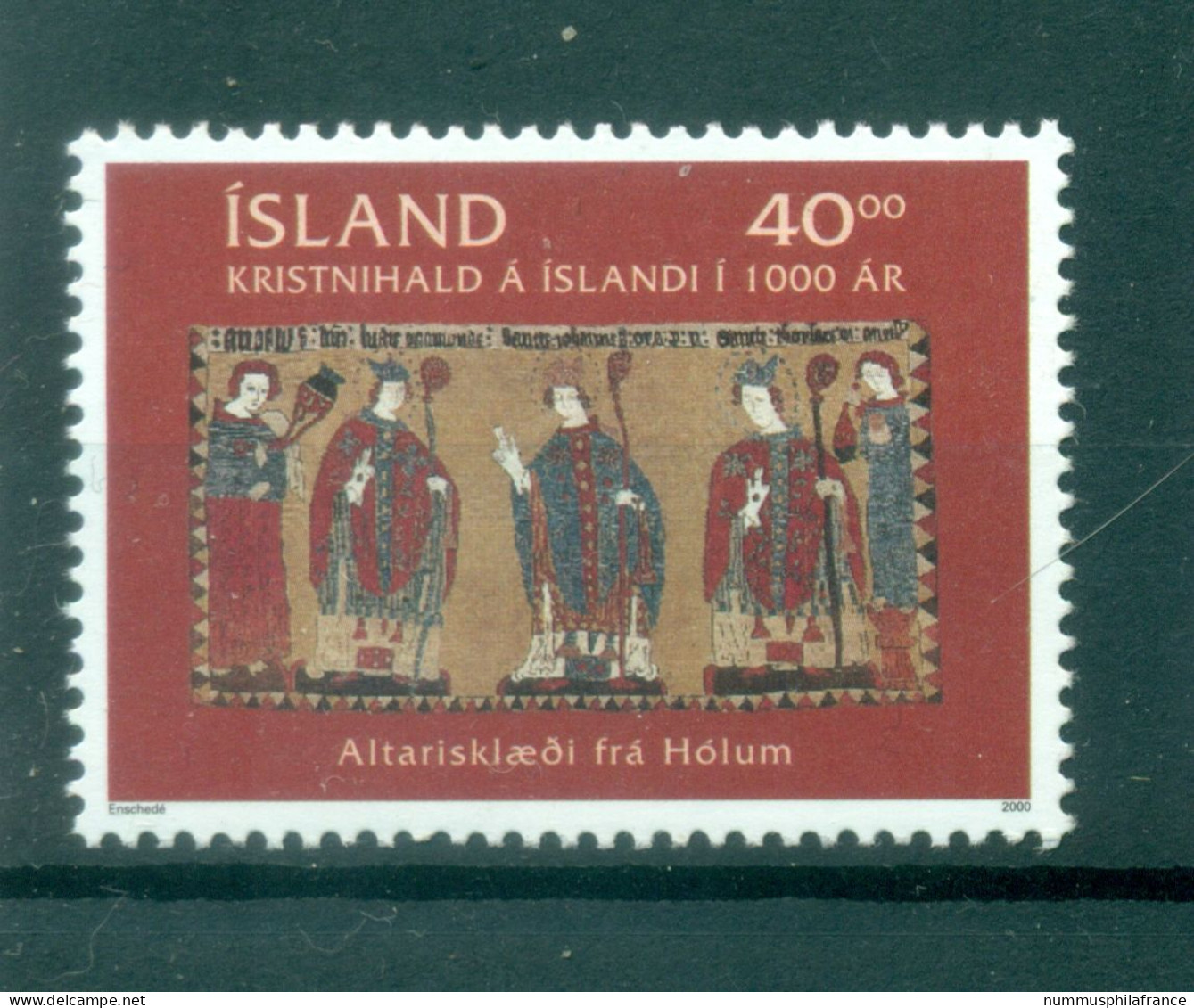 Islande 2000 - Y & T N. 880 - Évangélisation De L'Islande (Michel N. 941) - Unused Stamps