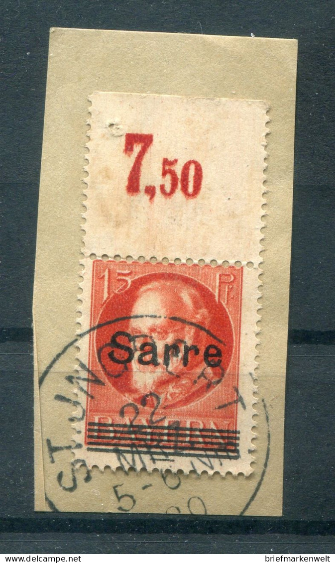 Saar 20c POR OBERRAND Gest. BPP (78476 - Oblitérés