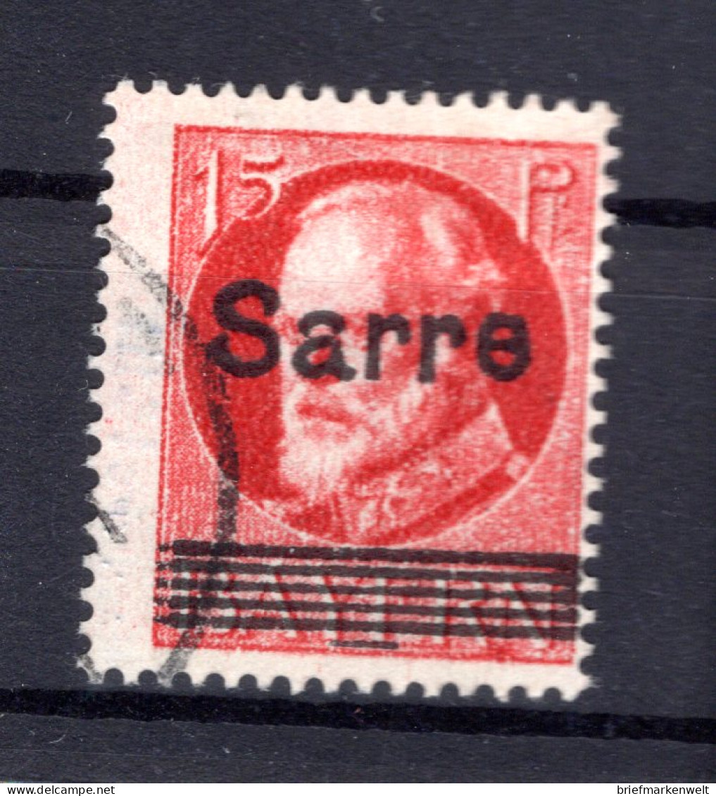 Saar 20c PFI+HI FARBE Und ABART Gest. BPP (K3374 - Oblitérés