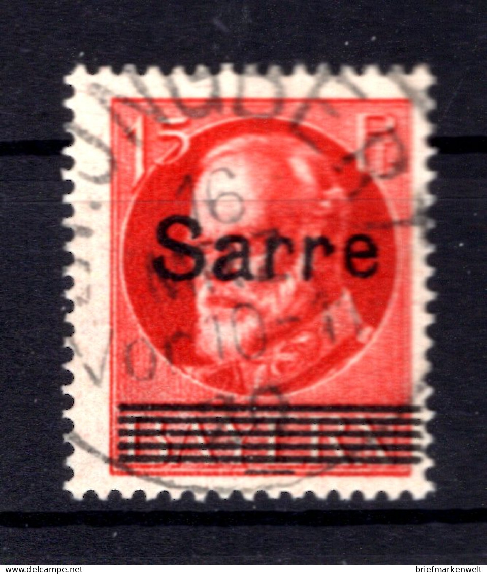 Saar 20bJ ABART Gest. BPP (T1457 - Oblitérés