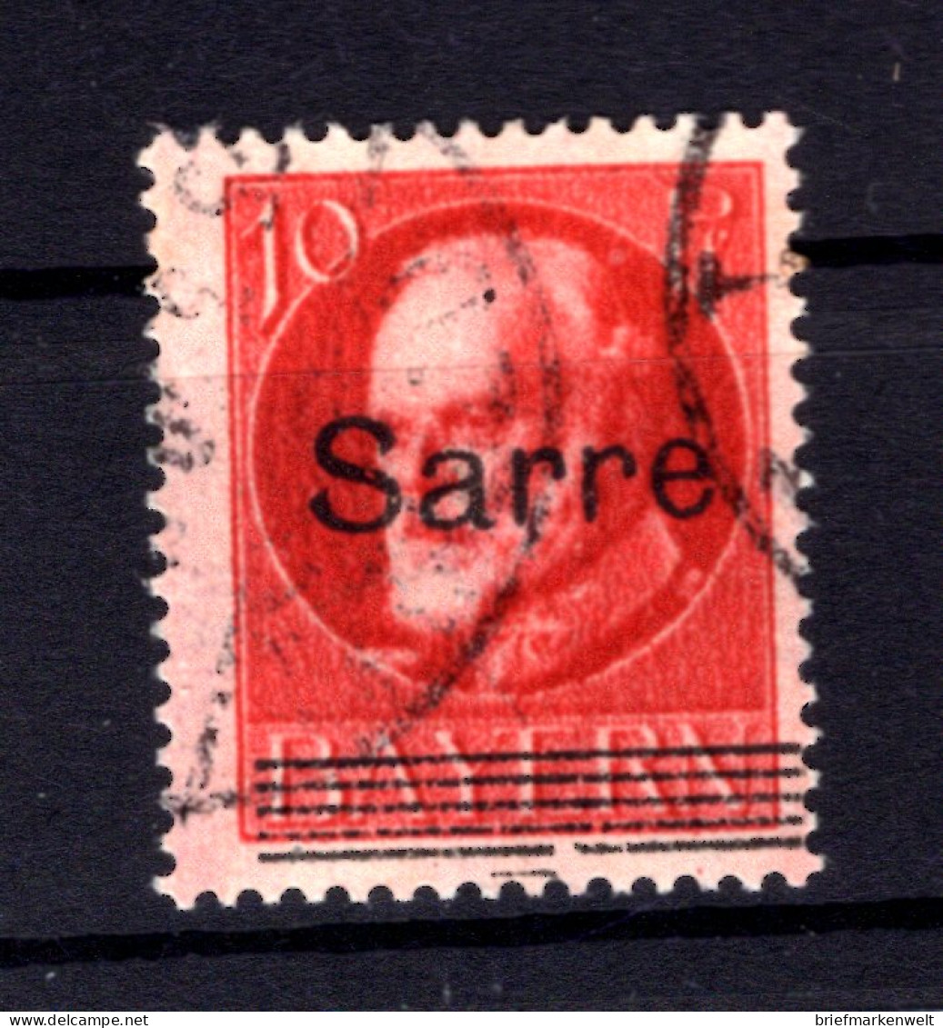 Saar 19AII ABART Gest. BPP 20EUR (T1460 - Oblitérés