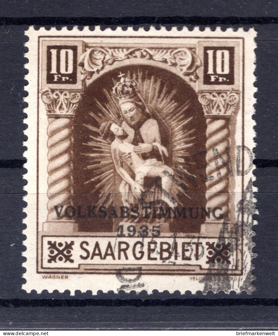 Saar 194II ABART Gest. BPP 280EUR (K4897 - Oblitérés