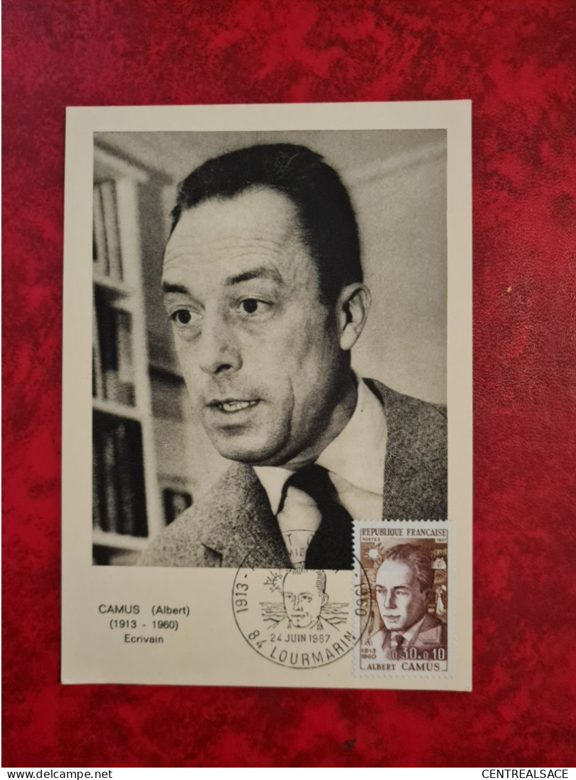 FDC 1967 MAXI   LOURMARIN  ALBERT CAMUS - Non Classés