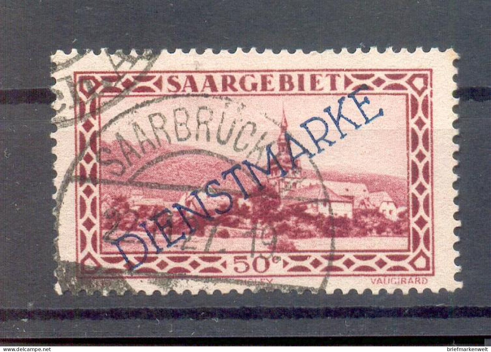 Saar 18 PFIV ABART Gest. BPP 35EUR (15990 - Oblitérés