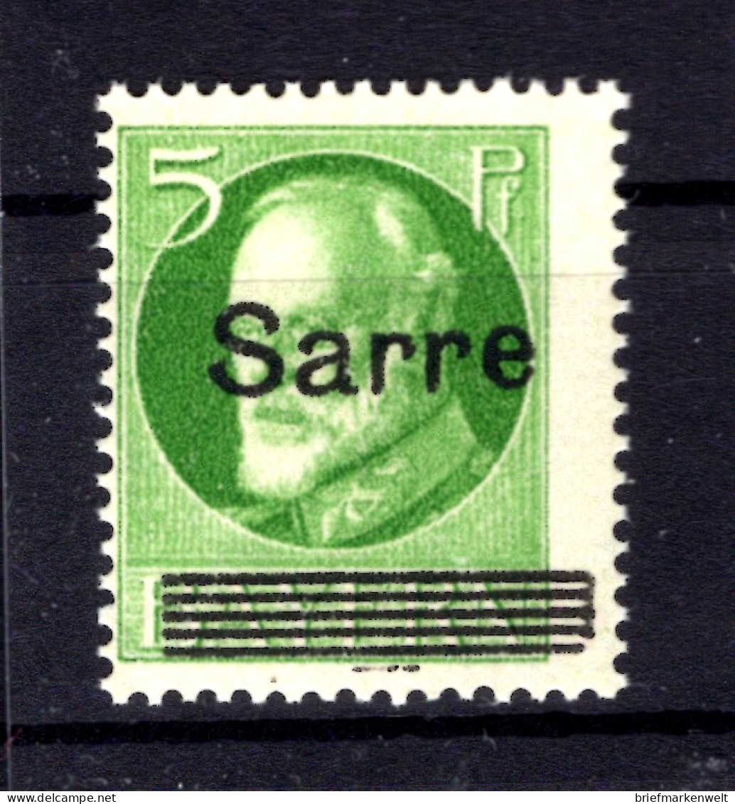 Saar 18DI ABART ** MNH POSTFRISCH BPP (T1478 - Ungebraucht