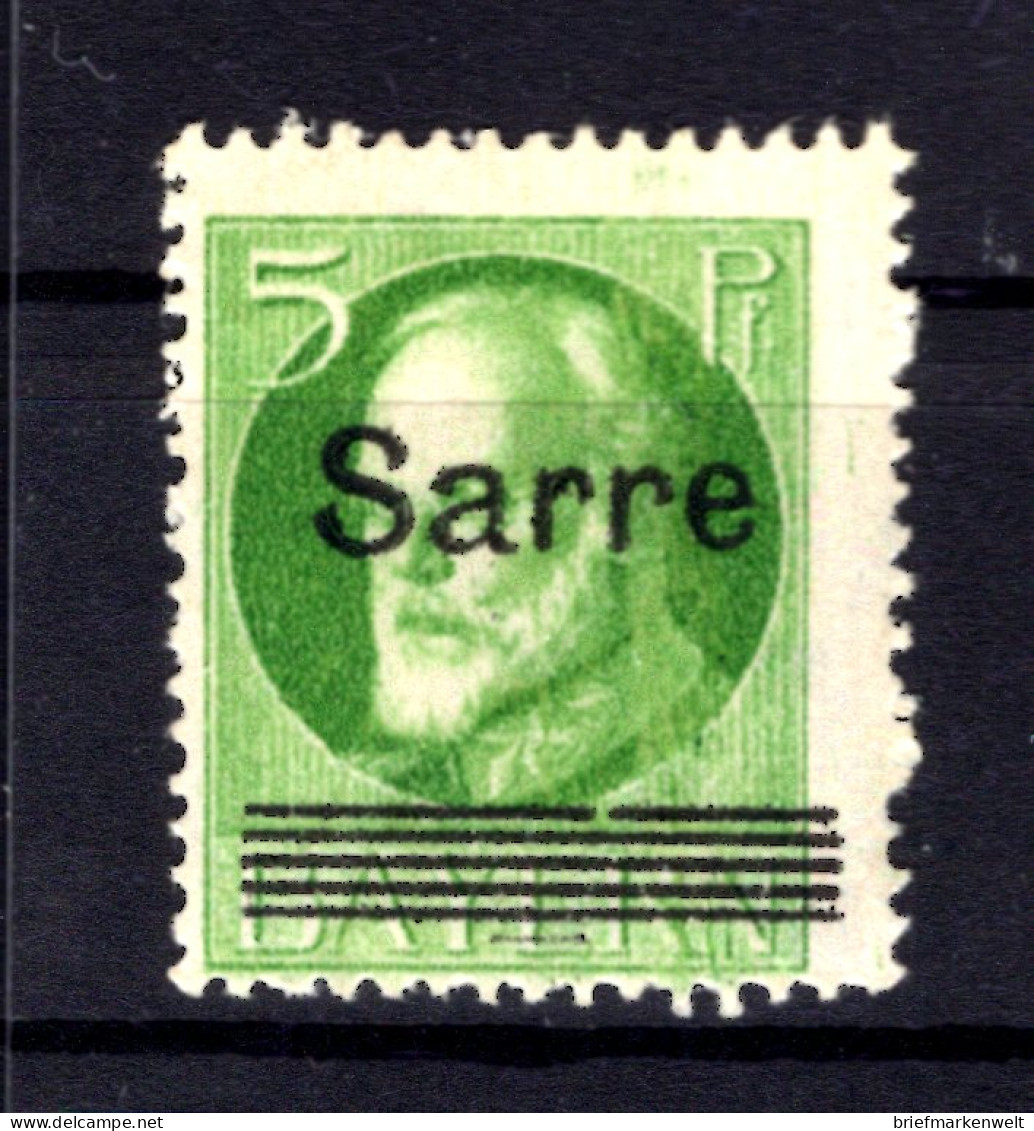 Saar 18AI ABART ** MNH POSTFRISCH BPP (T1472 - Ungebraucht