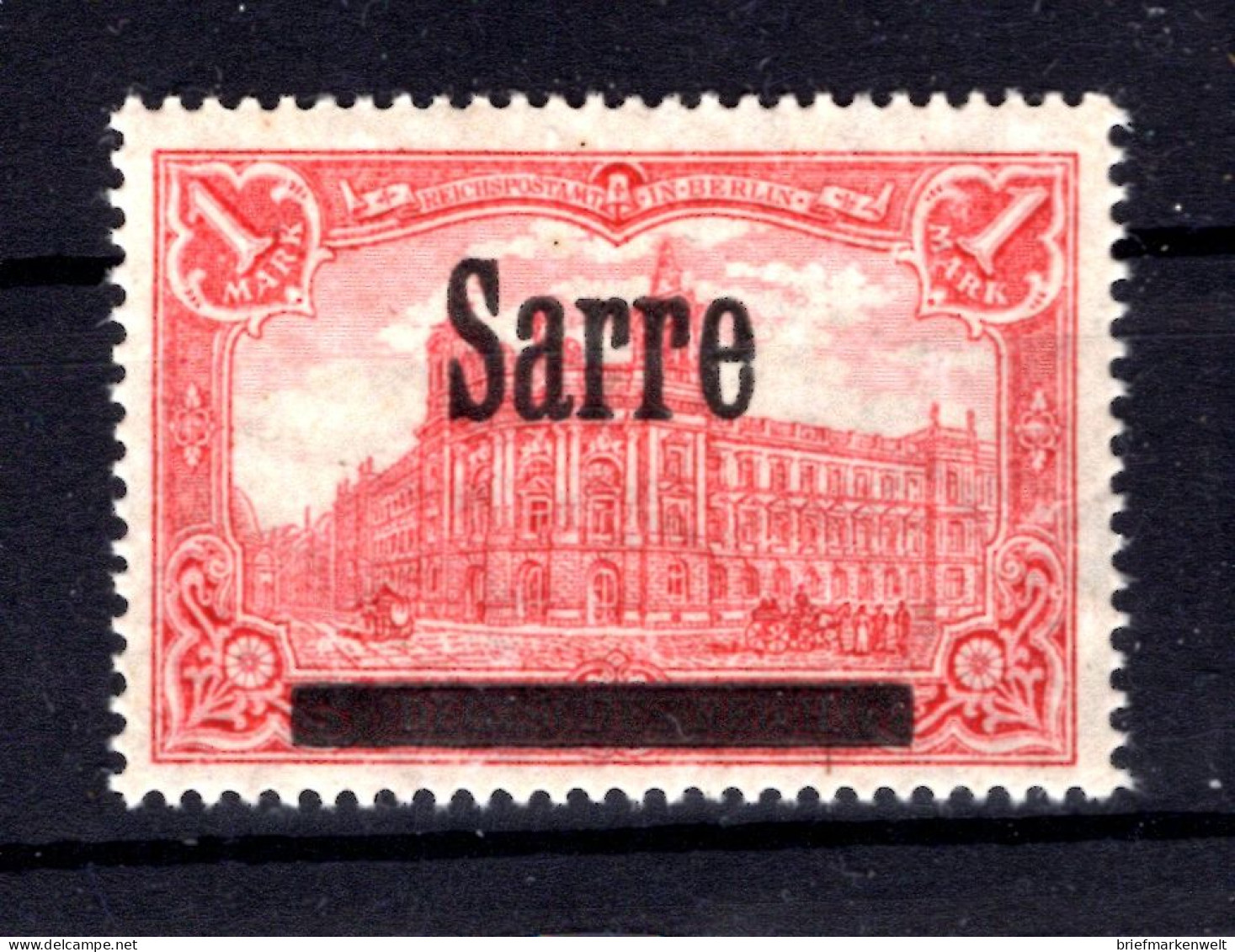 Saar 17AII GUTE TYPE ** MNH POSTFRISCH BPP 120EUR (T1095 - Ungebraucht