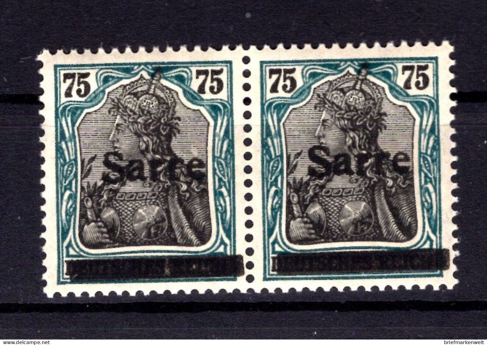 Saar 15IQII ABART ** MNH POSTFRISCH BPP (T1431 - Ungebraucht