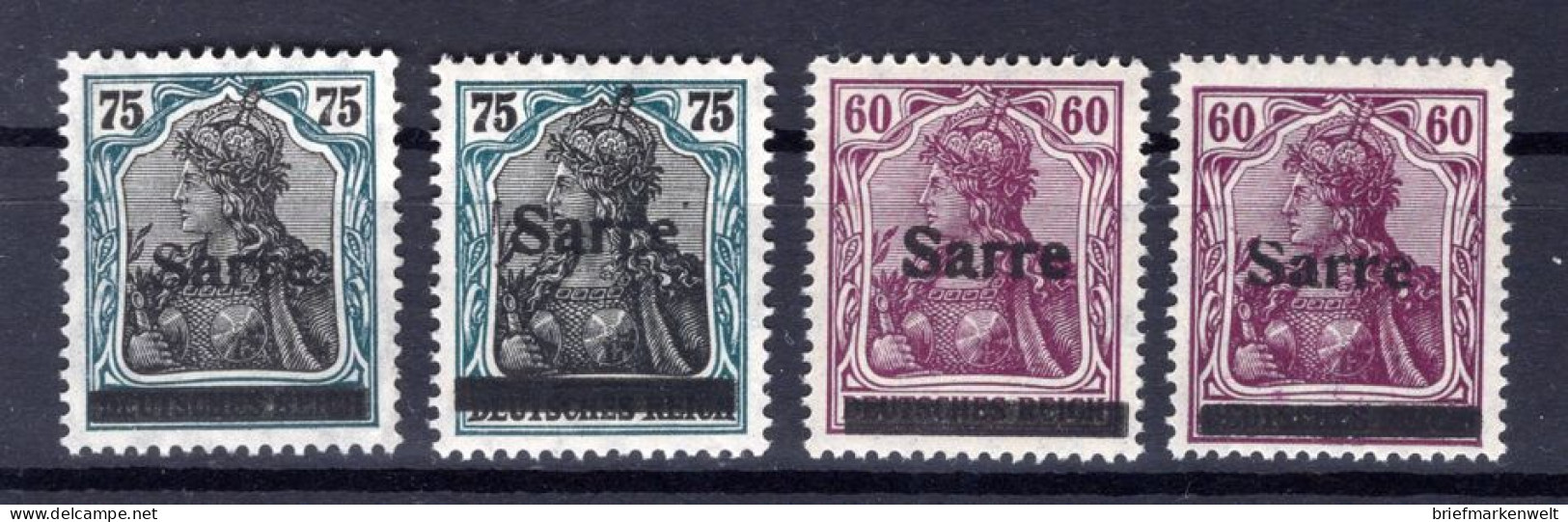 Saar 14b,15I+III Tadellos ** MNH POSTFRISCH BPP (80156 - Ungebraucht