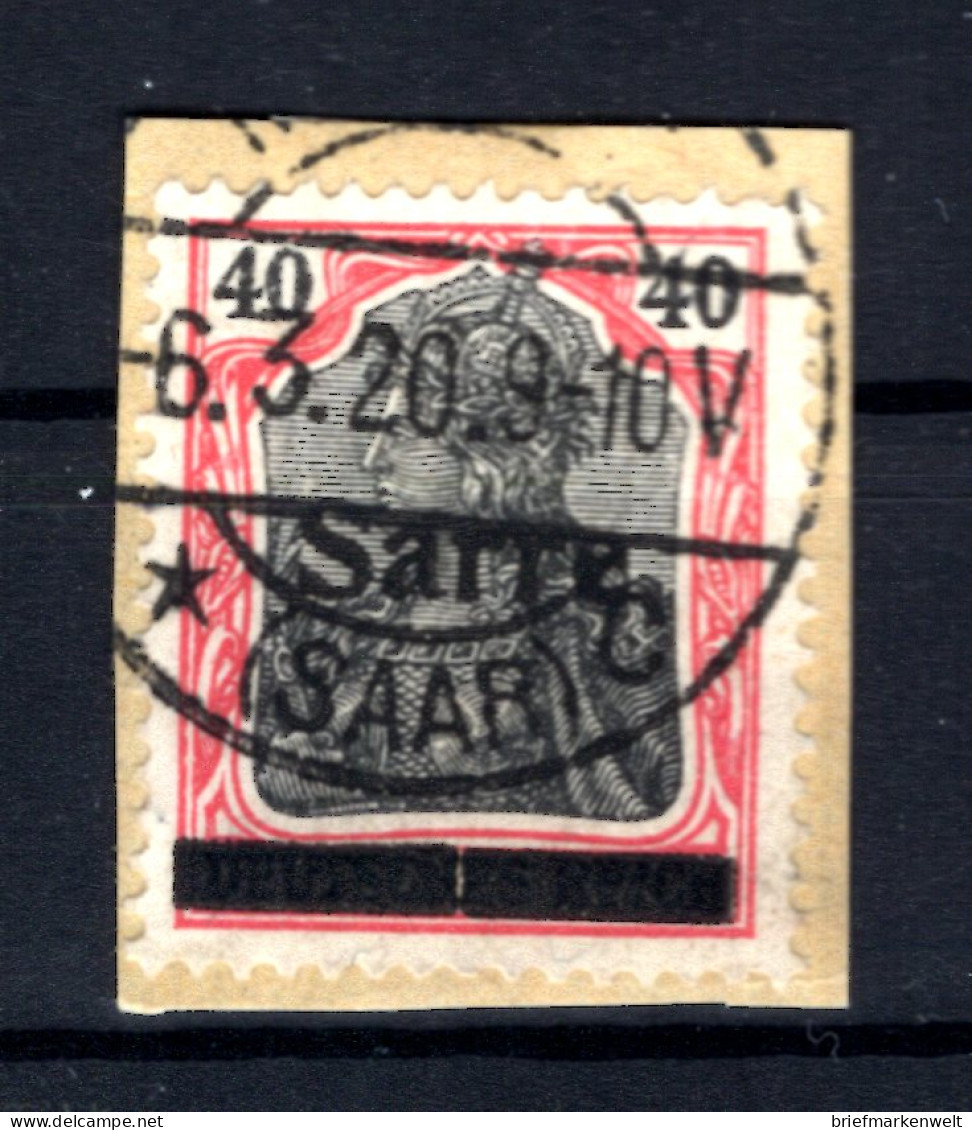Saar 12aA ABART ** MNH POSTFRISCH BPP (T1553 - Unused Stamps