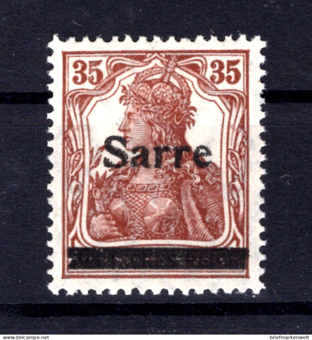 SAAR 11 PFE ABART ** MNH POSTFRISCH BPP (T1951 - Unused Stamps