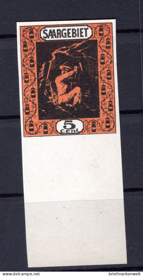 Saar PROBE 95P1 Tadellos ** MNH POSTFRISCH (L1874 - Unused Stamps