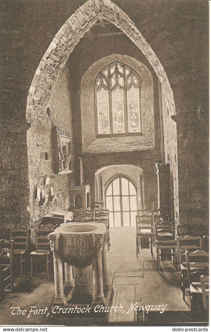 PC24431 The Font. Crantock Church. Newquay. Hartnoll. No 64826 - Autres & Non Classés