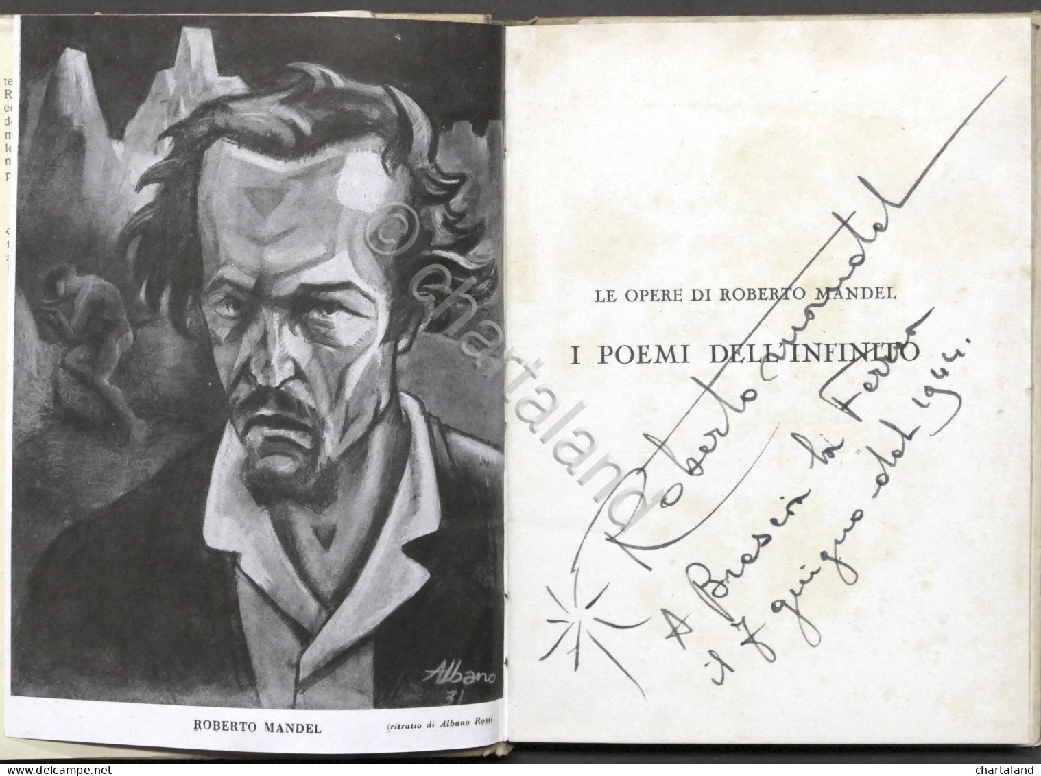 Roberto Mandel - Il Cantico Dei Cieli - Ed. 1943 - Autografo Autore - Altri & Non Classificati