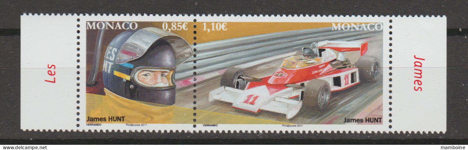 Monaco  2017   N° 3070 / 71  Neuf X X  MNH Formule1 - Unused Stamps