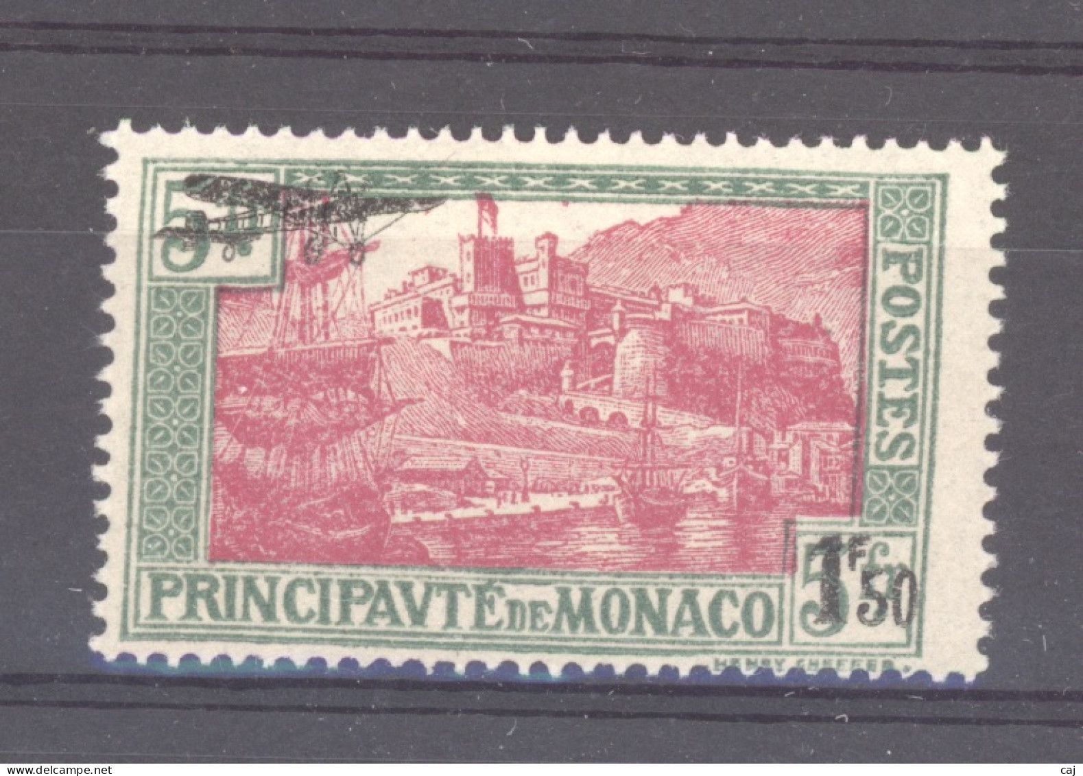 Monaco  -  Avion  :  Yv  1  * - Airmail