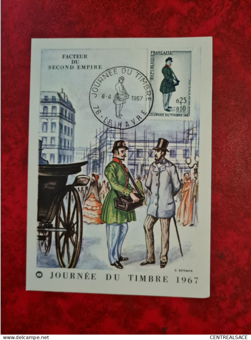 FDC 1967 MAXI   LE HAVRE JOURNEE DU TIMBRE FATEUR SECOND EMPIRE - Zonder Classificatie