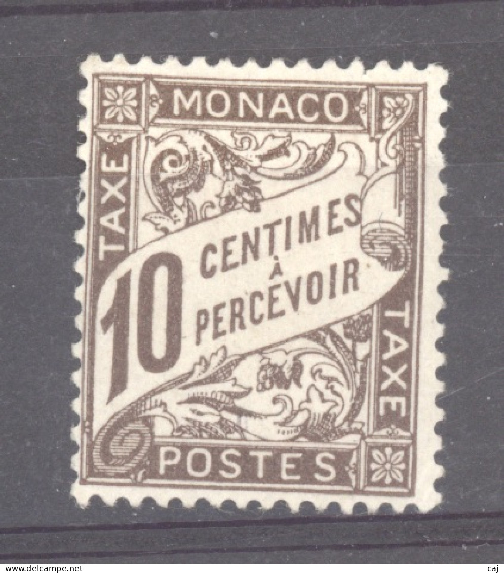 Monaco  -  Taxe  :  Yv  4  *   Signé - Postage Due