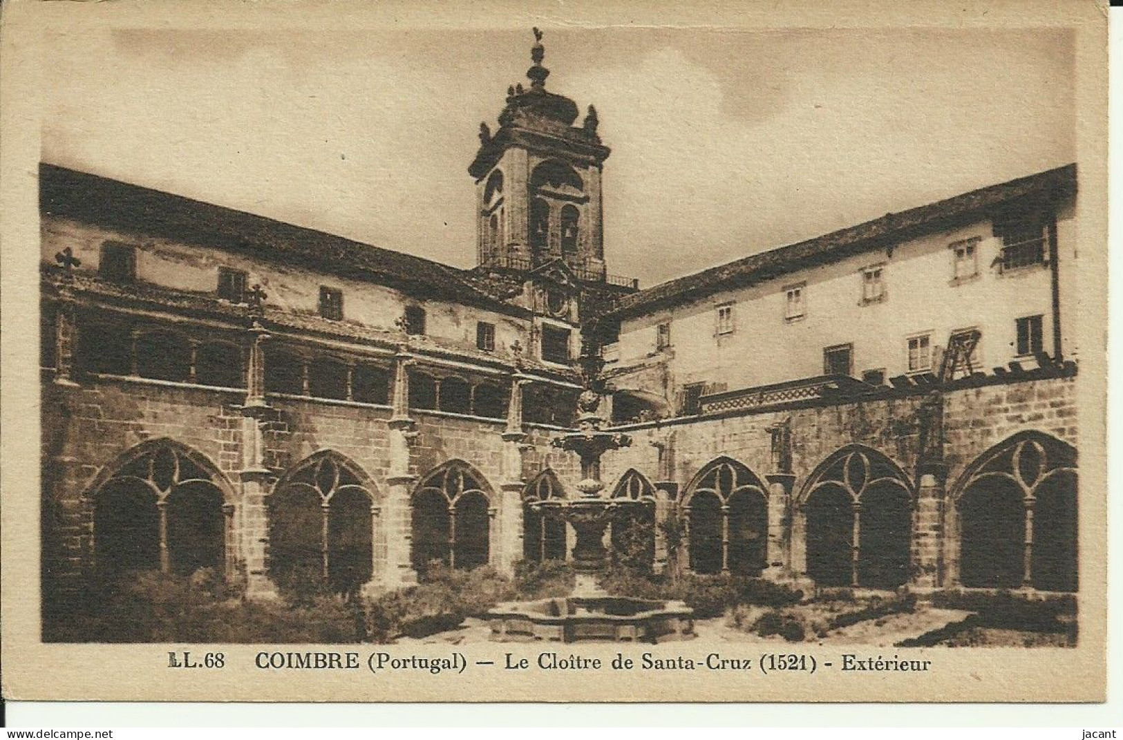 Portugal - Coimbra Coimbre - Claustro De Santa Cruz - Le Cloitre Exterieur - Ed. LL - Coimbra