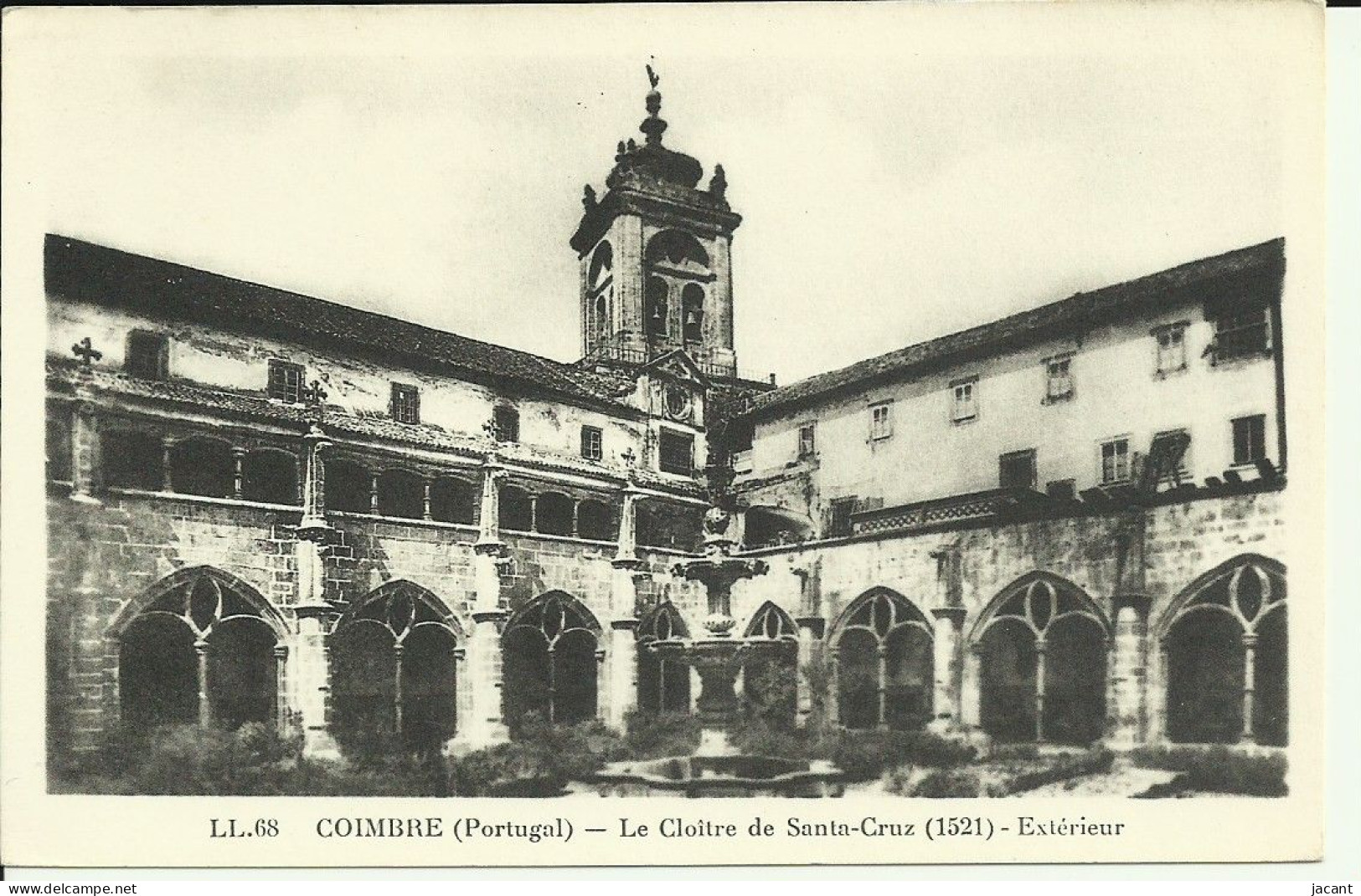 Portugal - Coimbra Coimbre - Claustro De Santa Cruz - Le Cloitre Exterieur - Ed. LL - Coimbra