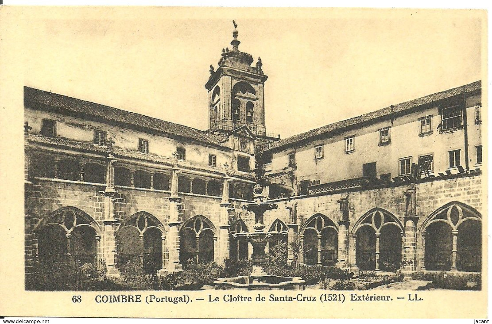 Portugal - Coimbra Coimbre - Claustro De Santa Cruz - Cloitre Exterieur - Ed. L.L. - Coimbra