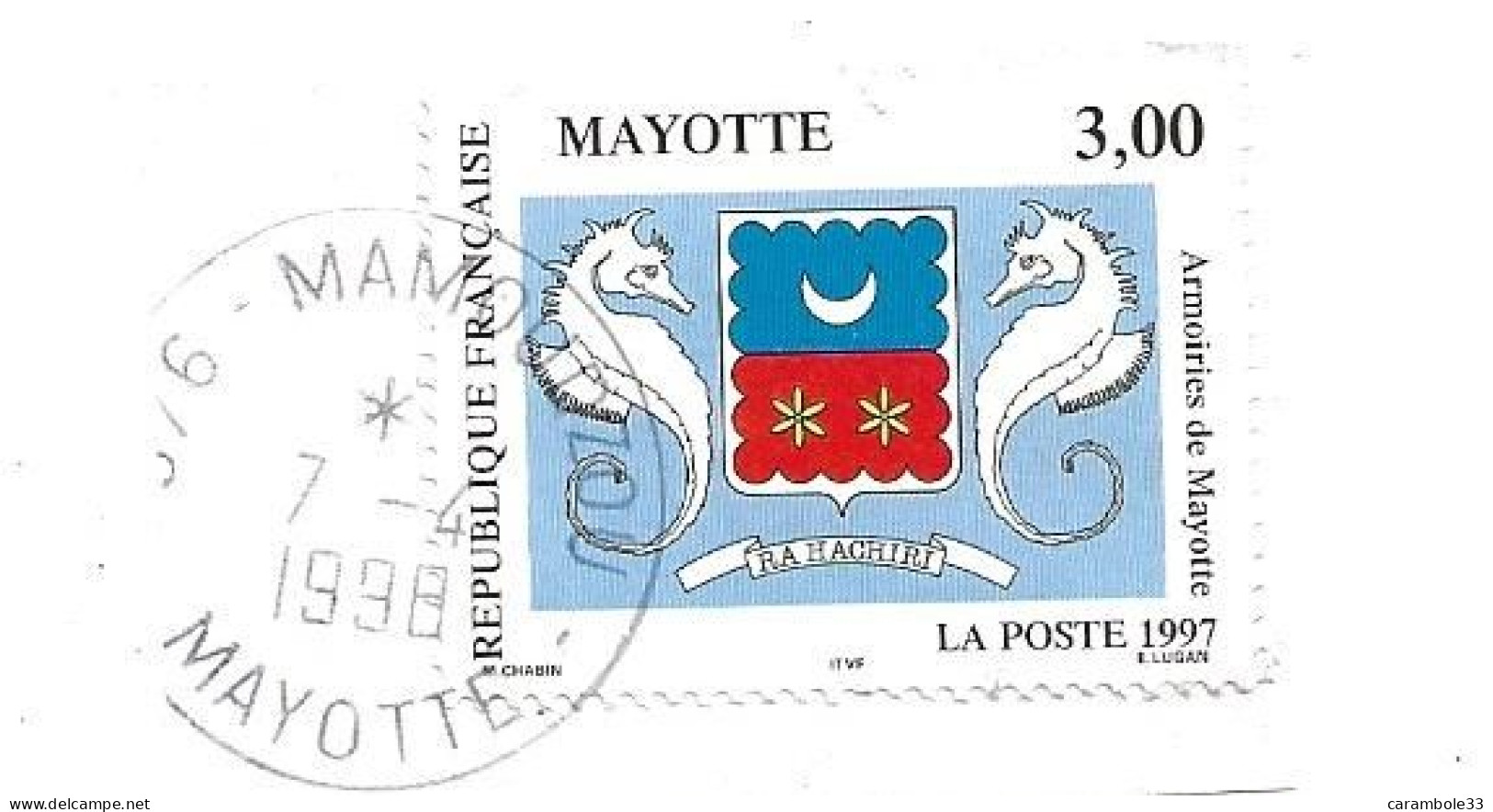 TIMBRE  MAYOTTE     1997    Oblitéré (1493) - Oblitérés