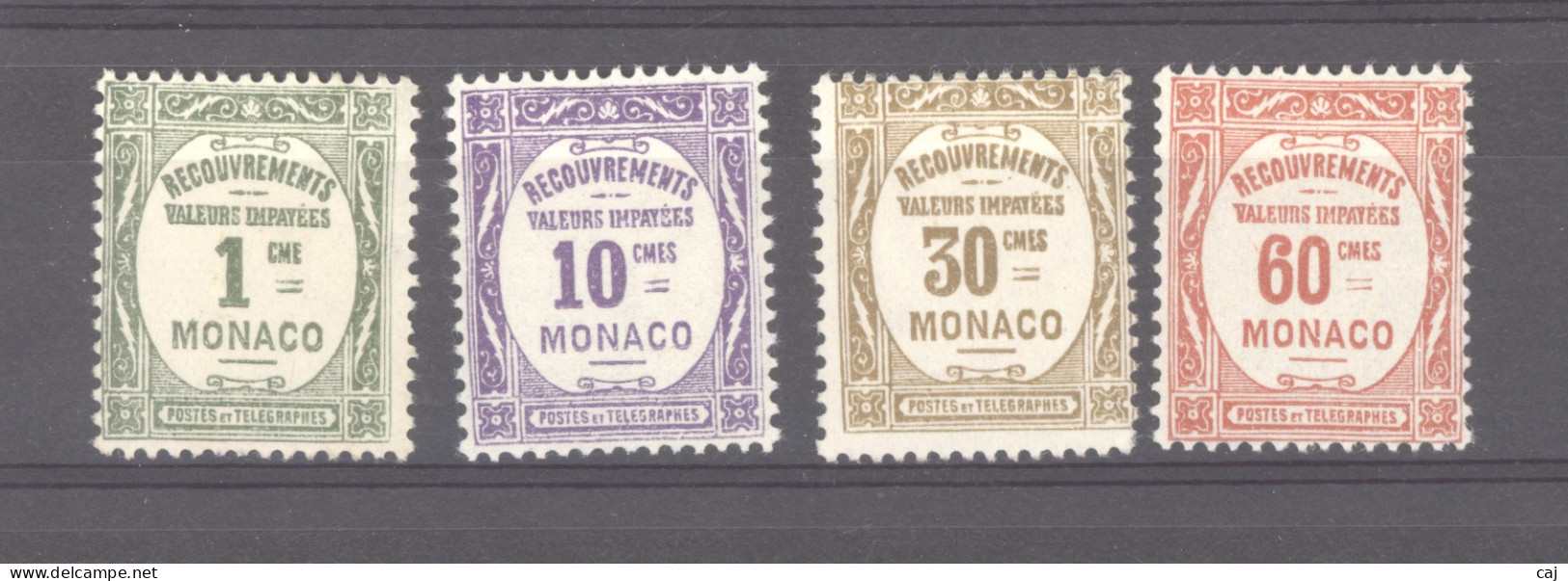 Monaco  -  Taxe  :  Yv  13-16  * - Impuesto