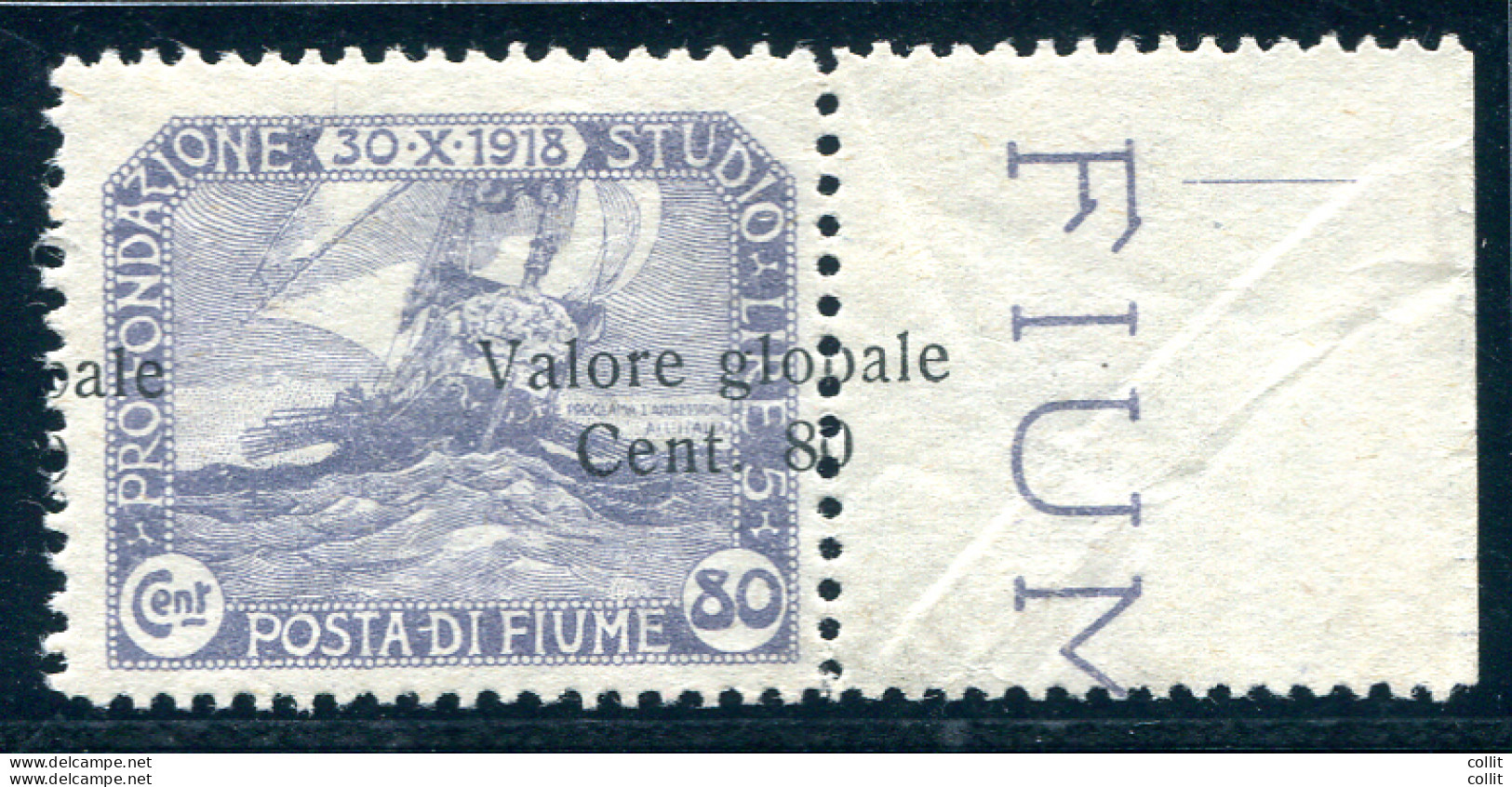 Fiume - Valore Globale Cent. 80 Su 80 Varietà ALE GLOB - Andere & Zonder Classificatie