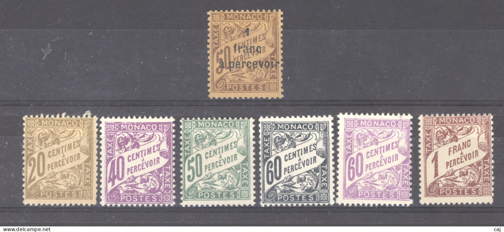 Monaco  -  Taxe  :  Yv  17-23  * - Postage Due