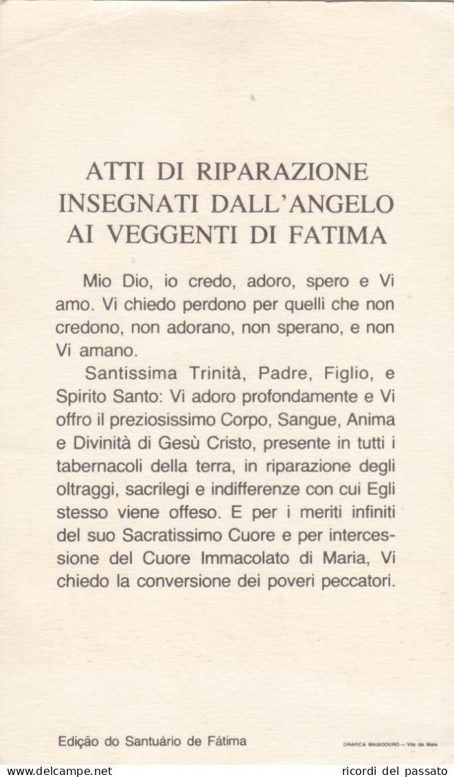 Santino Madonna Di Fatima - Imágenes Religiosas