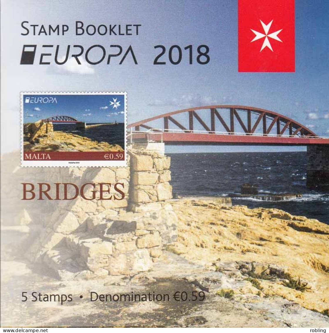 Malta 2018 Lighthouse E2062 West Breakwater St.Elmo Michel 20 Booklet - Leuchttürme